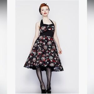 Hell Bunny Seth Gothic Horror Spider Dress